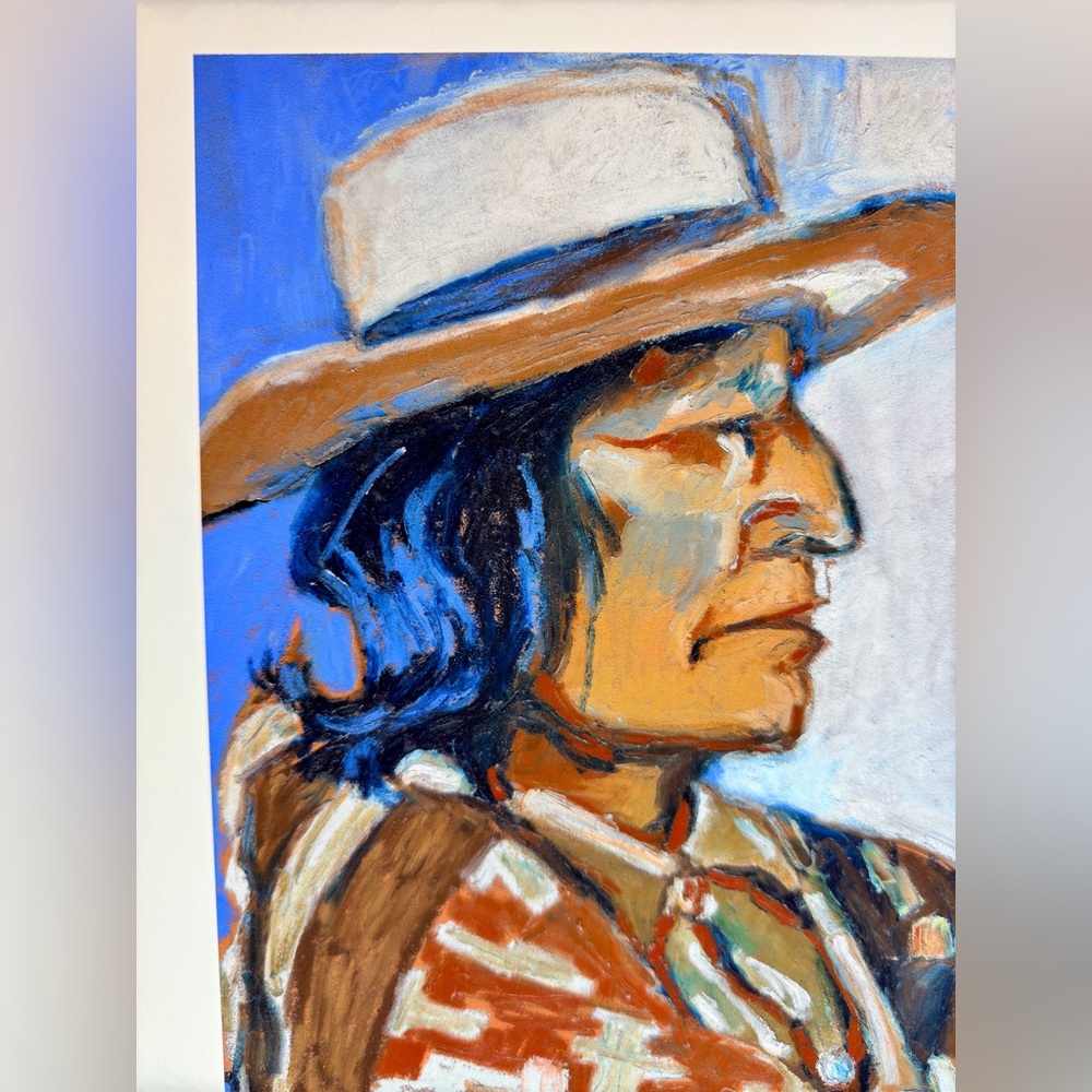 “Nez Perce Native” fine art print by Rhiannon S. | Southwestern Wall Artwork